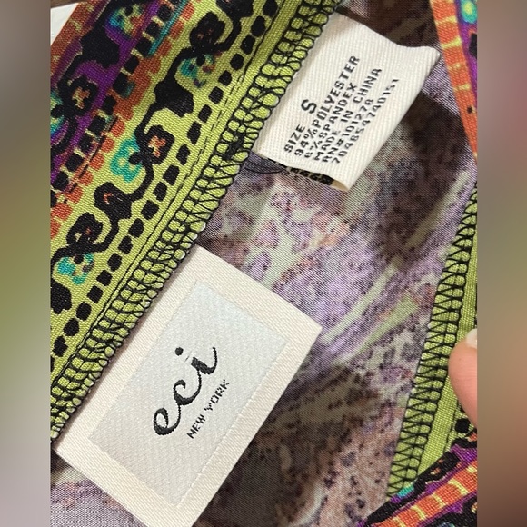 ECI New York BoHo Multicolor Dress SZ S - Picture 5 of 12